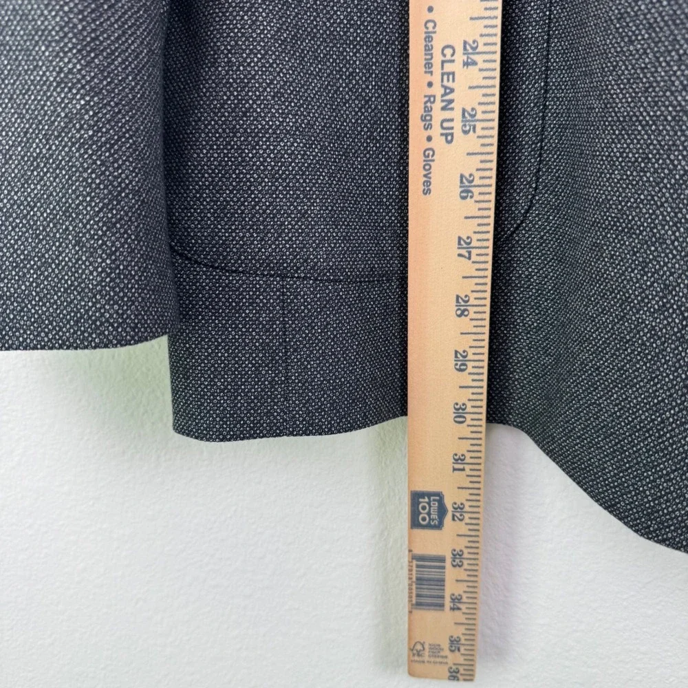 Stafford Blazer Mens 50R Gray Excellent Slim Fit Elbow Patch Sport Coat Business